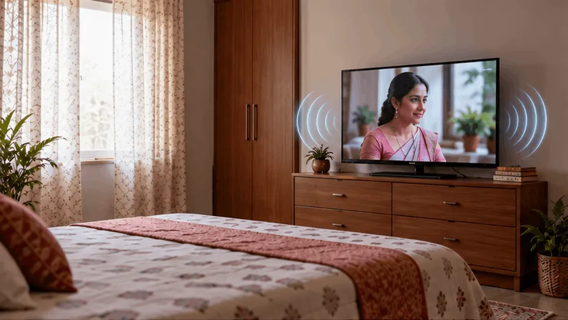 TV's own speakers